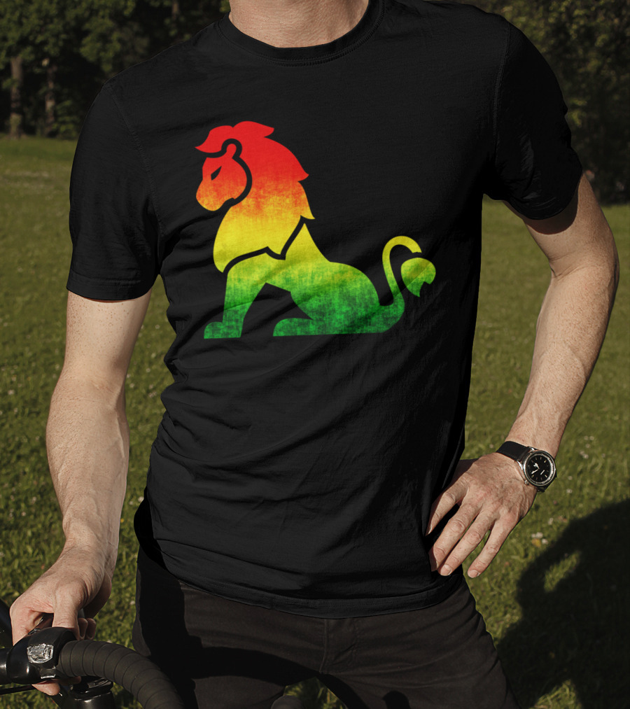 Rasta Flag Reggae Lion Jamaica T-Shirt
