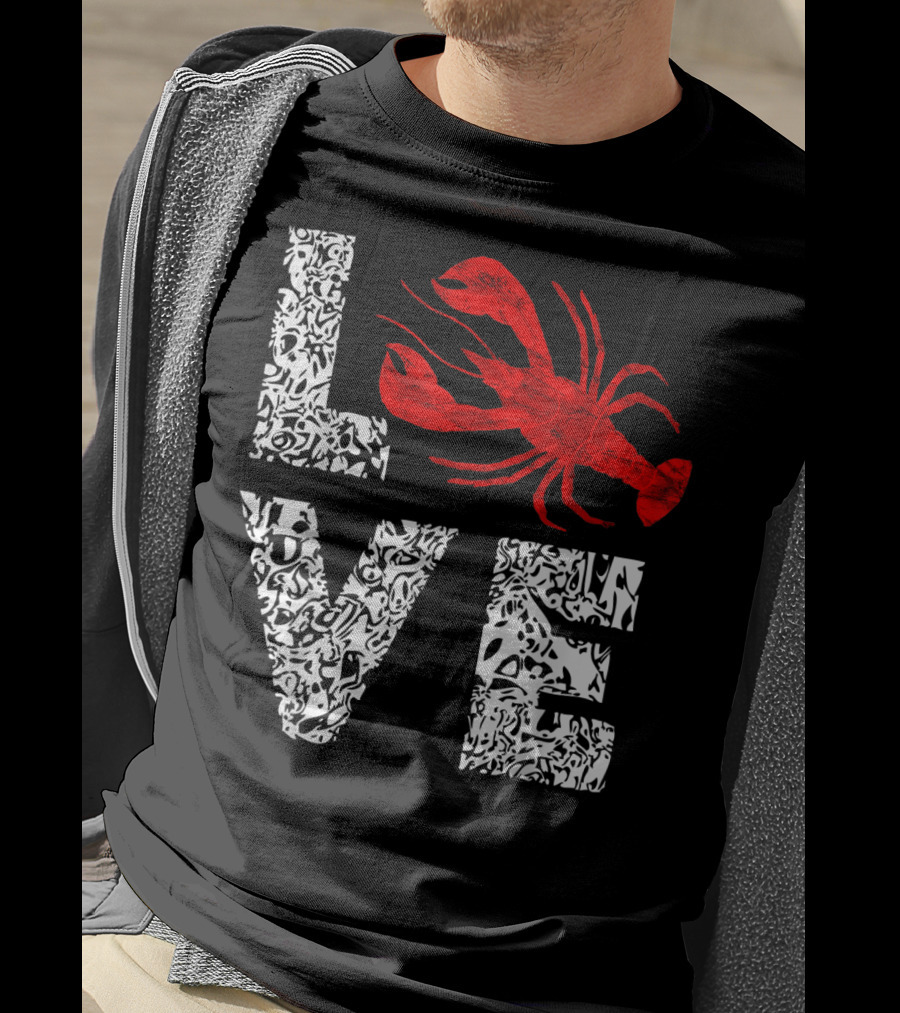Love Crawfish Cajun River Crayfish Crab Boils Ditch T-Shirt