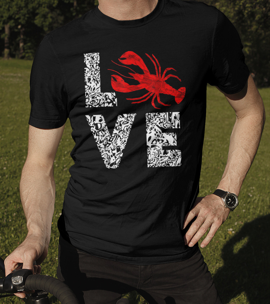 Love Crawfish Cajun River Crayfish Crab Boils Ditch T-Shirt