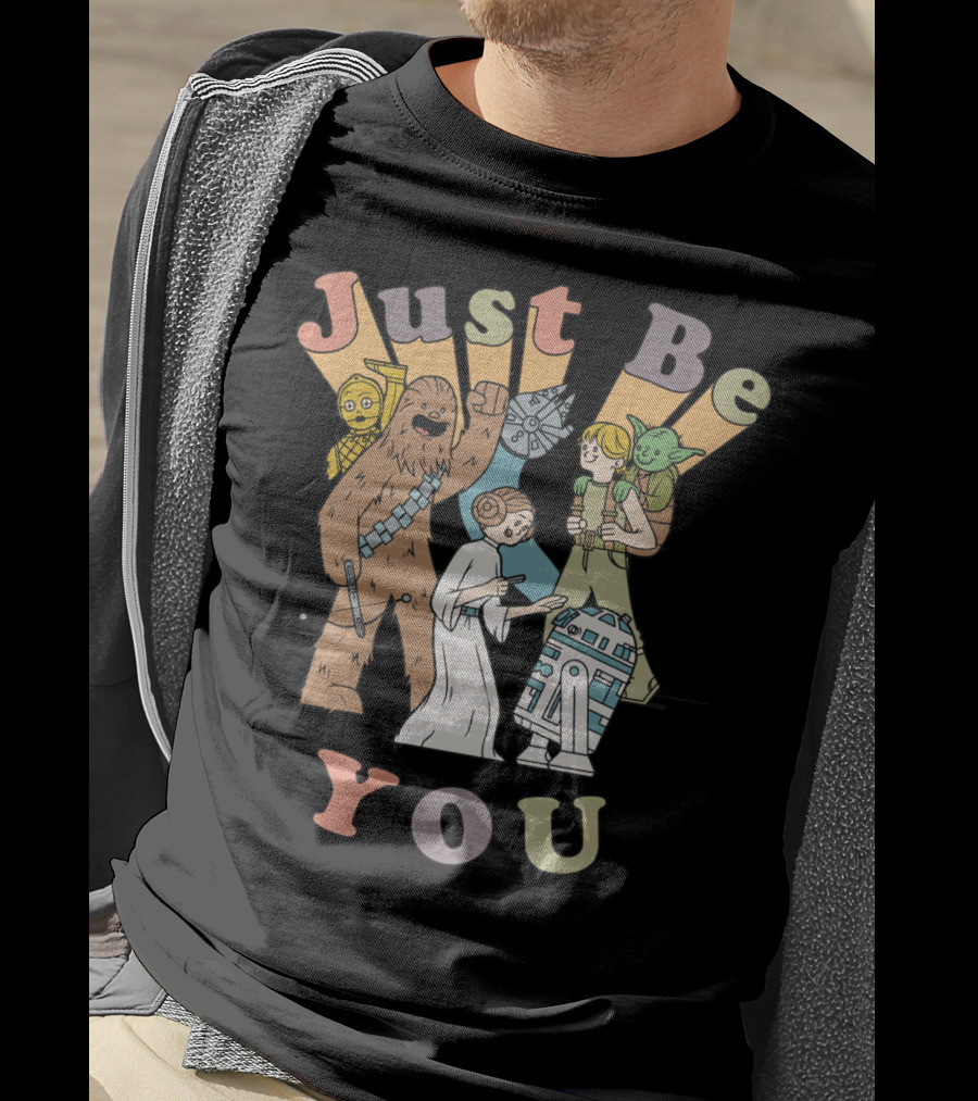 Just Be You Star Wars Group Cartoon Characters T-Shirt