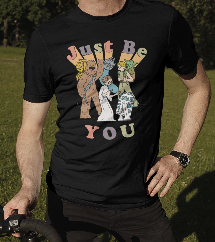 Just Be You Star Wars Group Cartoon Characters T-Shirt