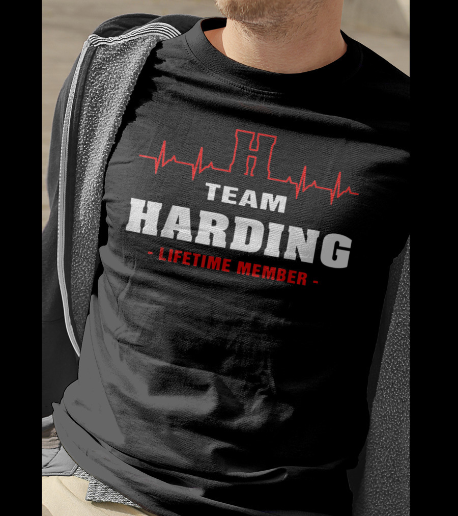 Team Harding Lifetime Member Surname Harding T-Shirt