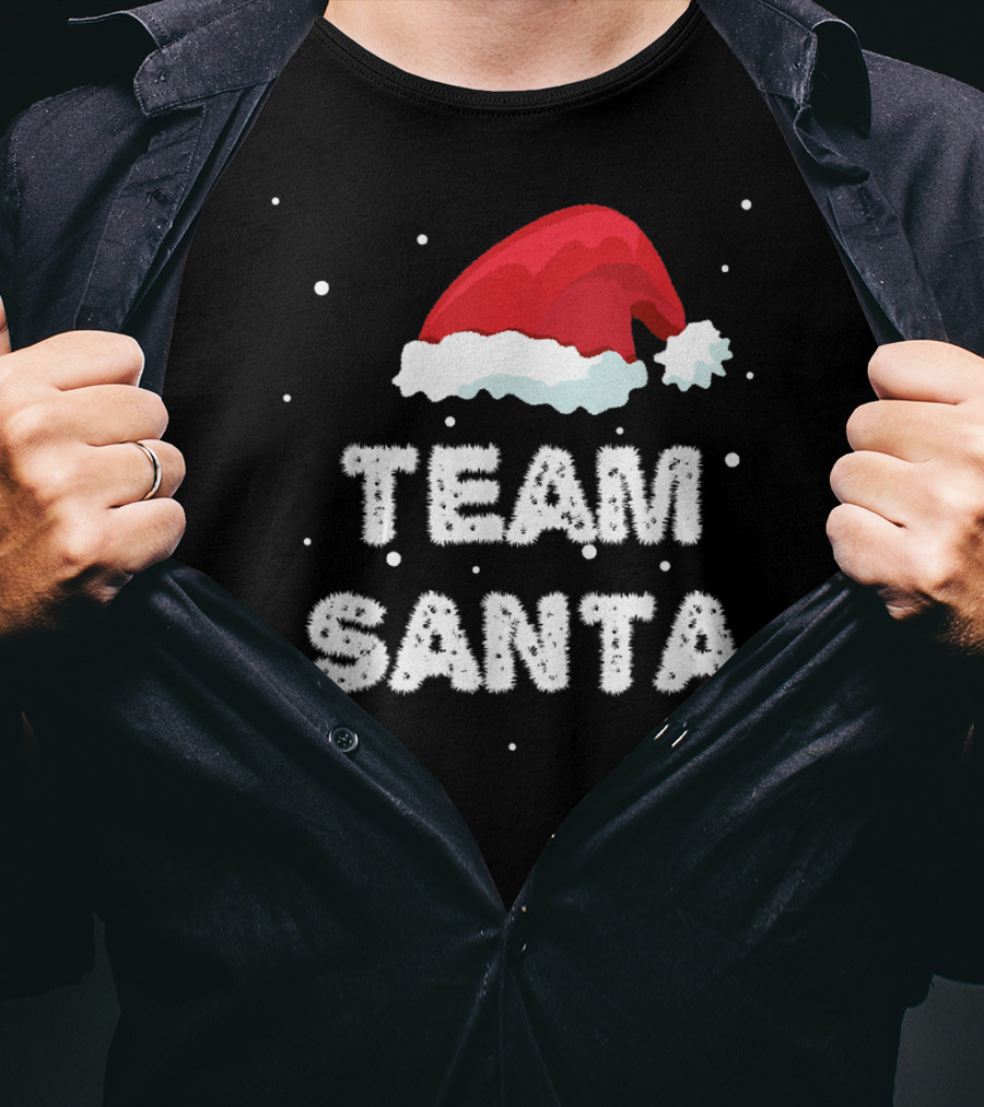 Team Santa Xmas Hat For Family Christmas T-Shirt