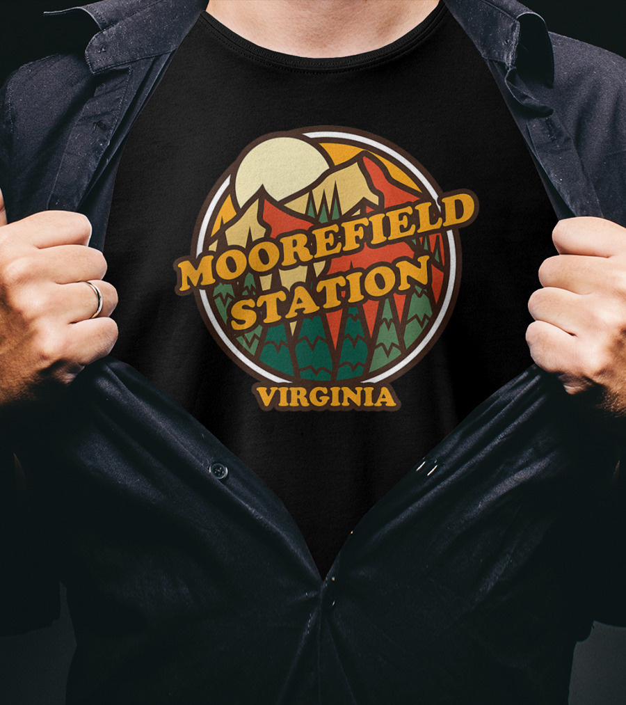 Moorefield Station Virginia Scenic Mountain T-Shirt