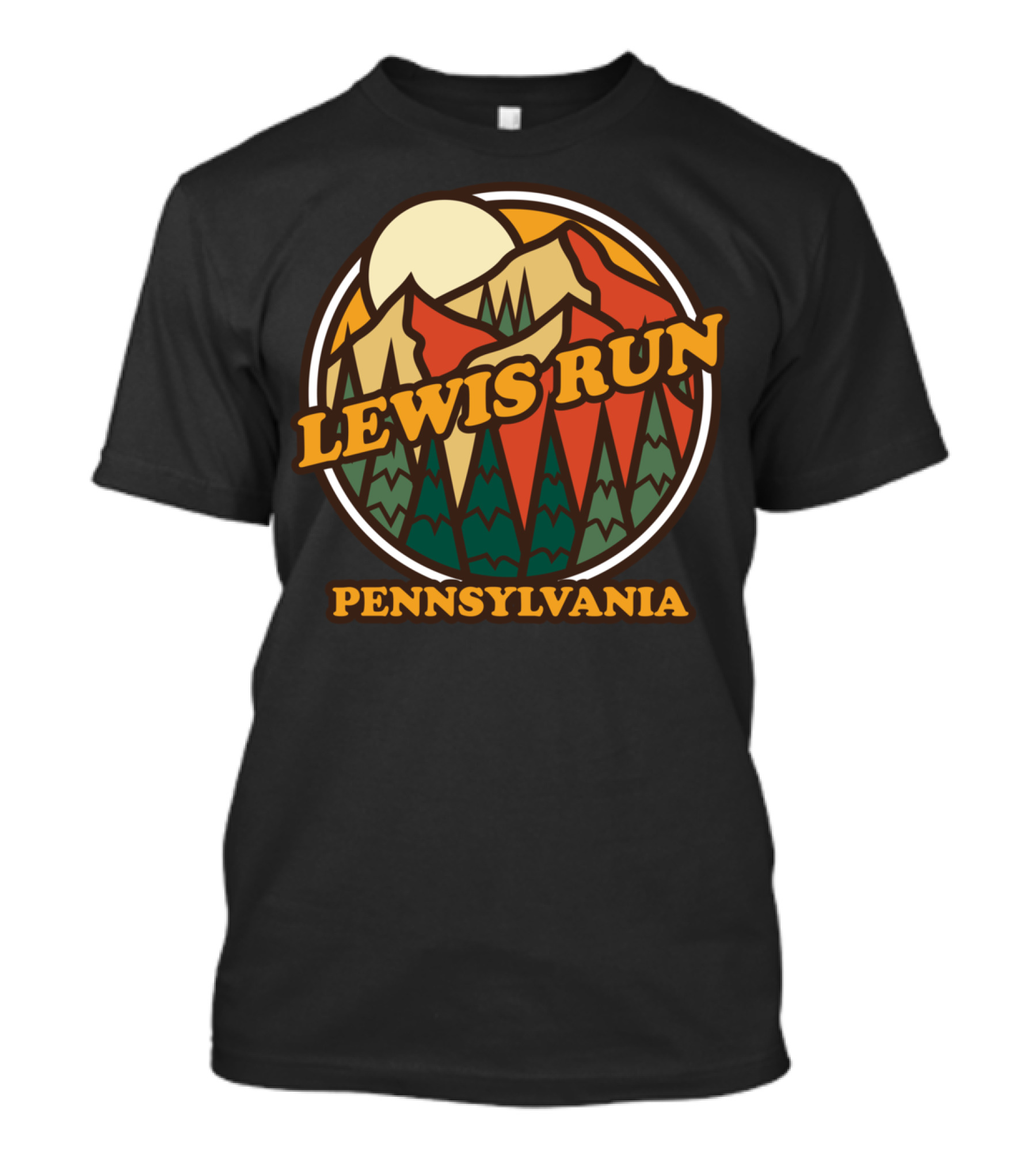 Lewis Run Pennsylvania Mountain Hiking Vintage T-Shirt