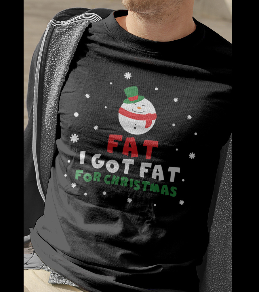 I Got Fat For Christmas Snowman T-Shirt