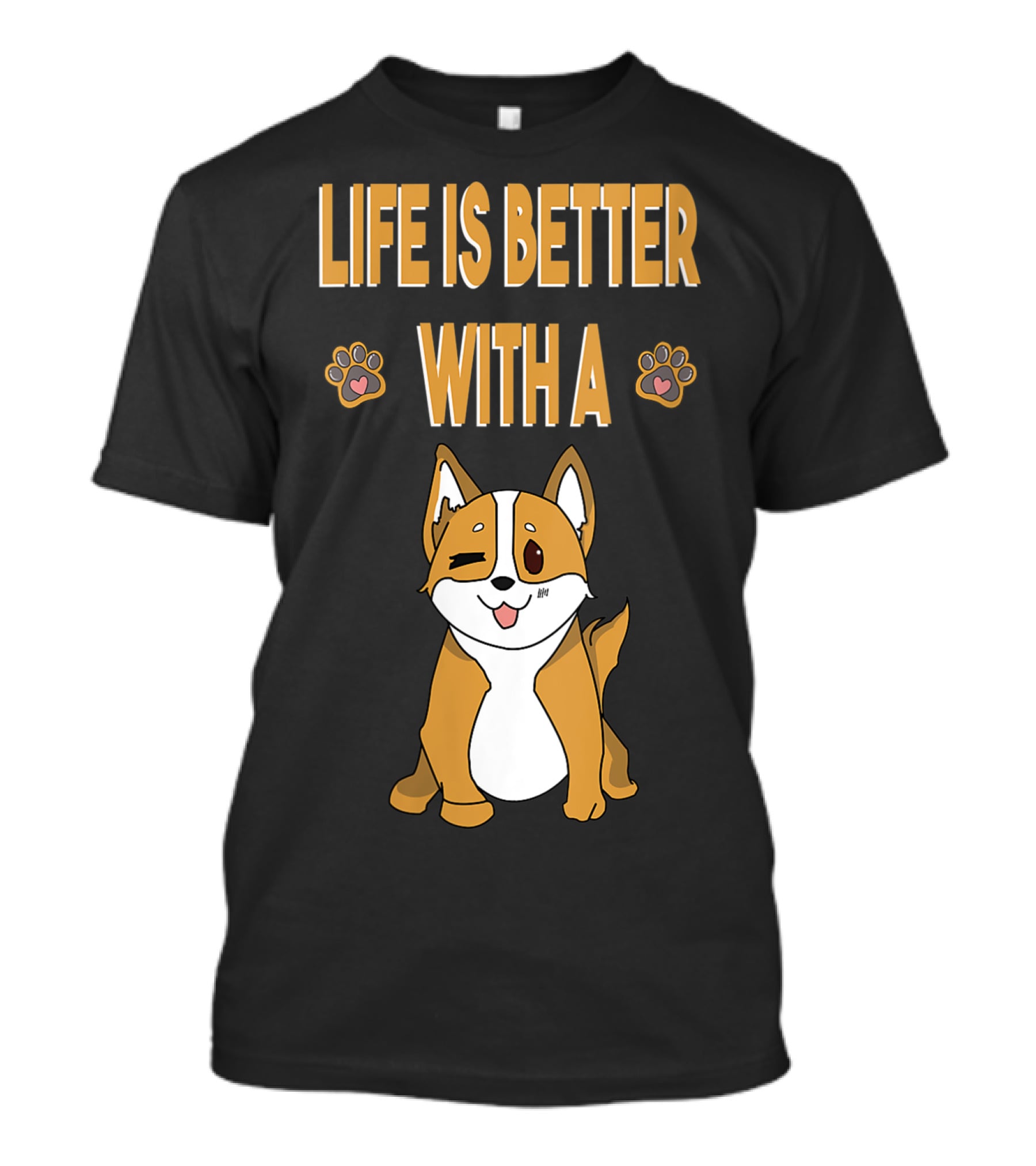 Life Is Better With A Corgi Cool Animal T-Shirt