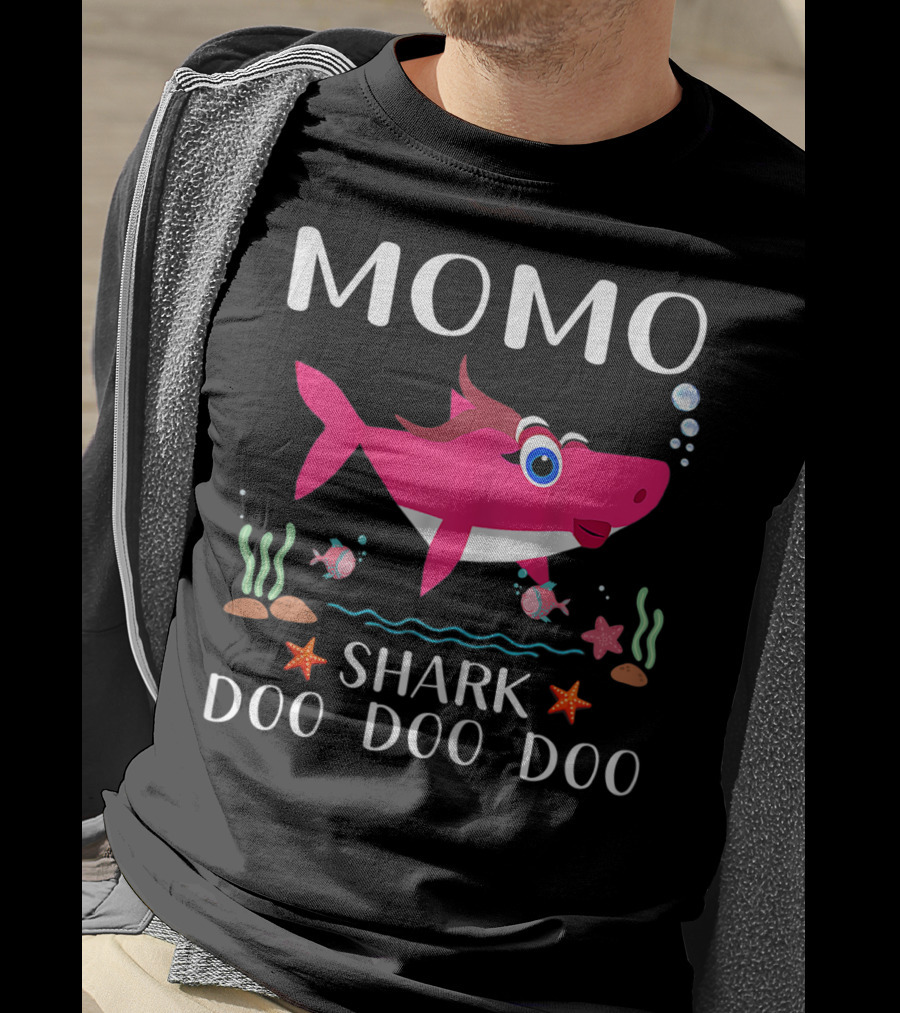 Momo Shark Doo Doo Doo Grandma T-Shirt