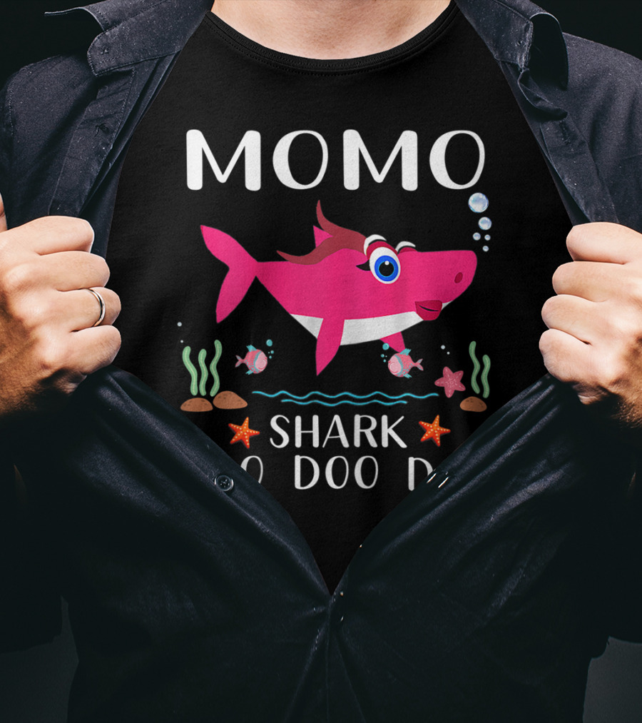Momo Shark Doo Doo Doo Grandma T-Shirt