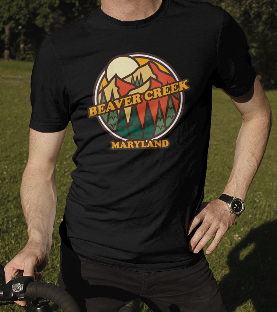 Beaver Creek Maryland Mountain Vintage Retro T-Shirt