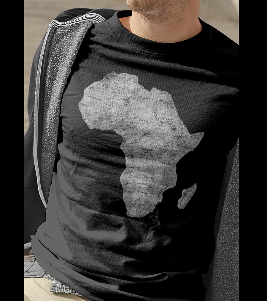 Africa Map African Black Pride Continent Nations T-Shirt