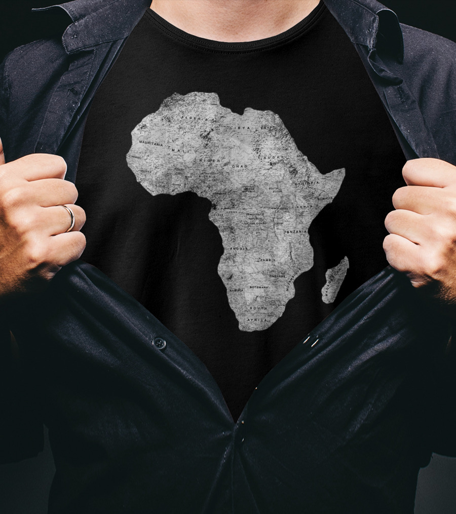 Africa Map African Black Pride Continent Nations T-Shirt