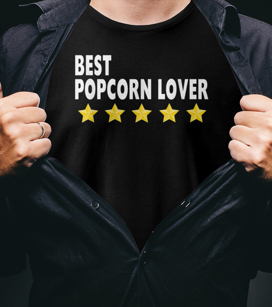 Best Popcorn Lover Five Star Men Kids T-Shirt