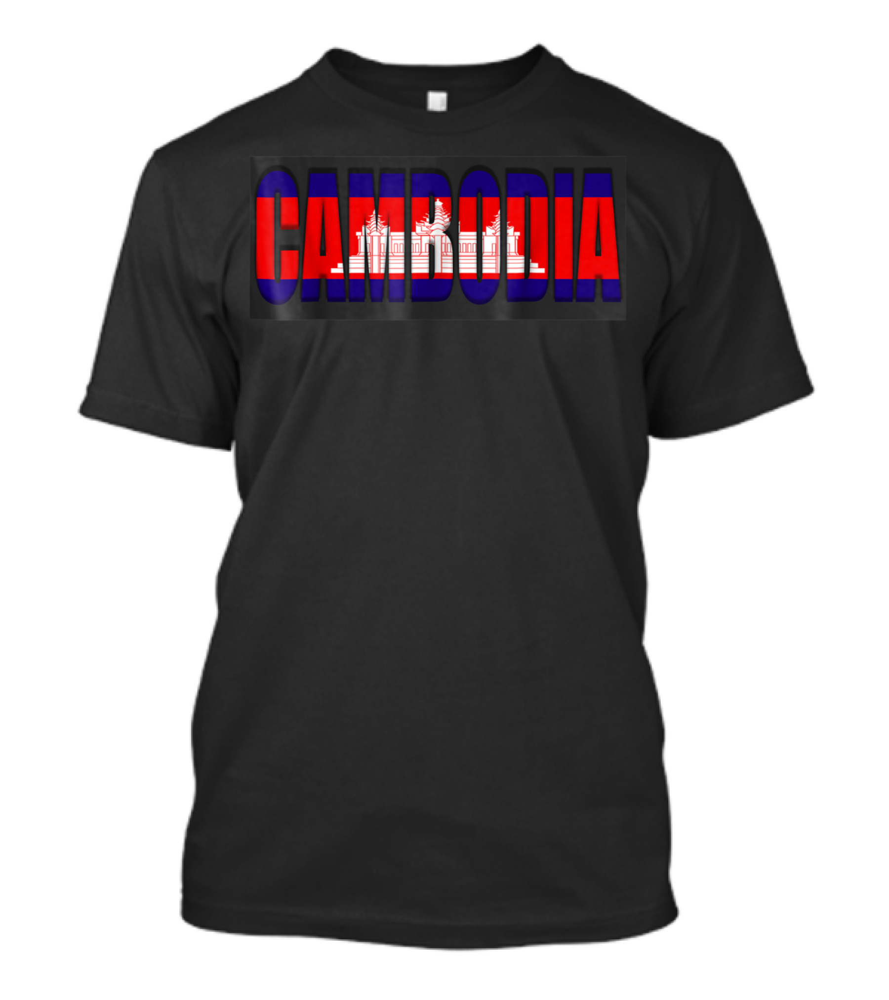 Cambodia Flag Vacation Holiday Cambodia Angkor Wat T-Shirt