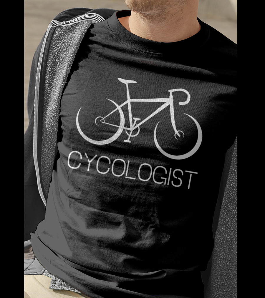 Cycologist Bicycle Cycling Enthusiast Psychology T-Shirt