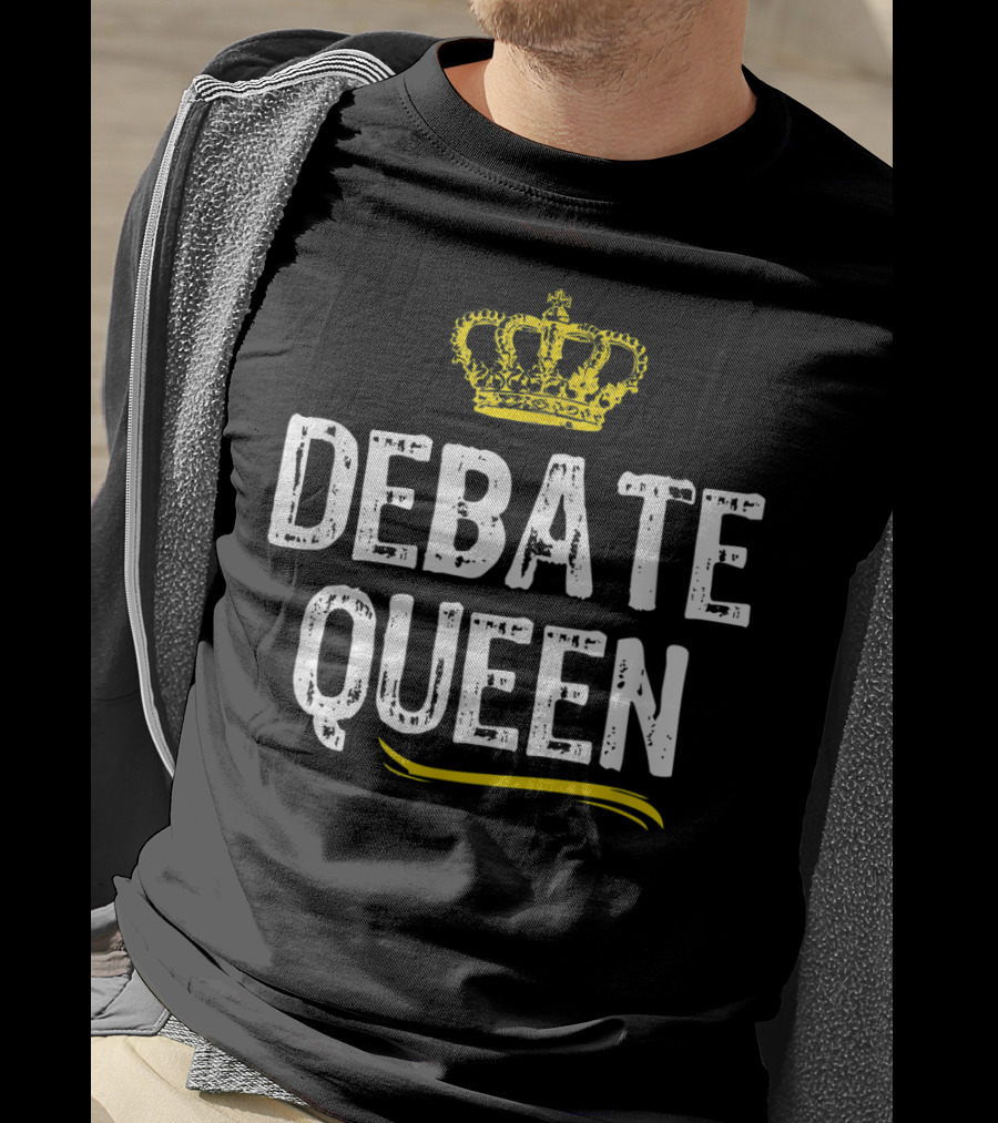 Debate Queen With Crown Motif T-Shirt