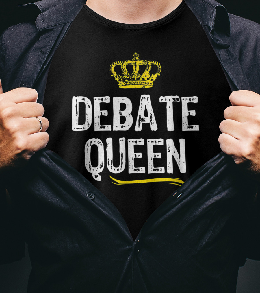 Debate Queen With Crown Motif T-Shirt