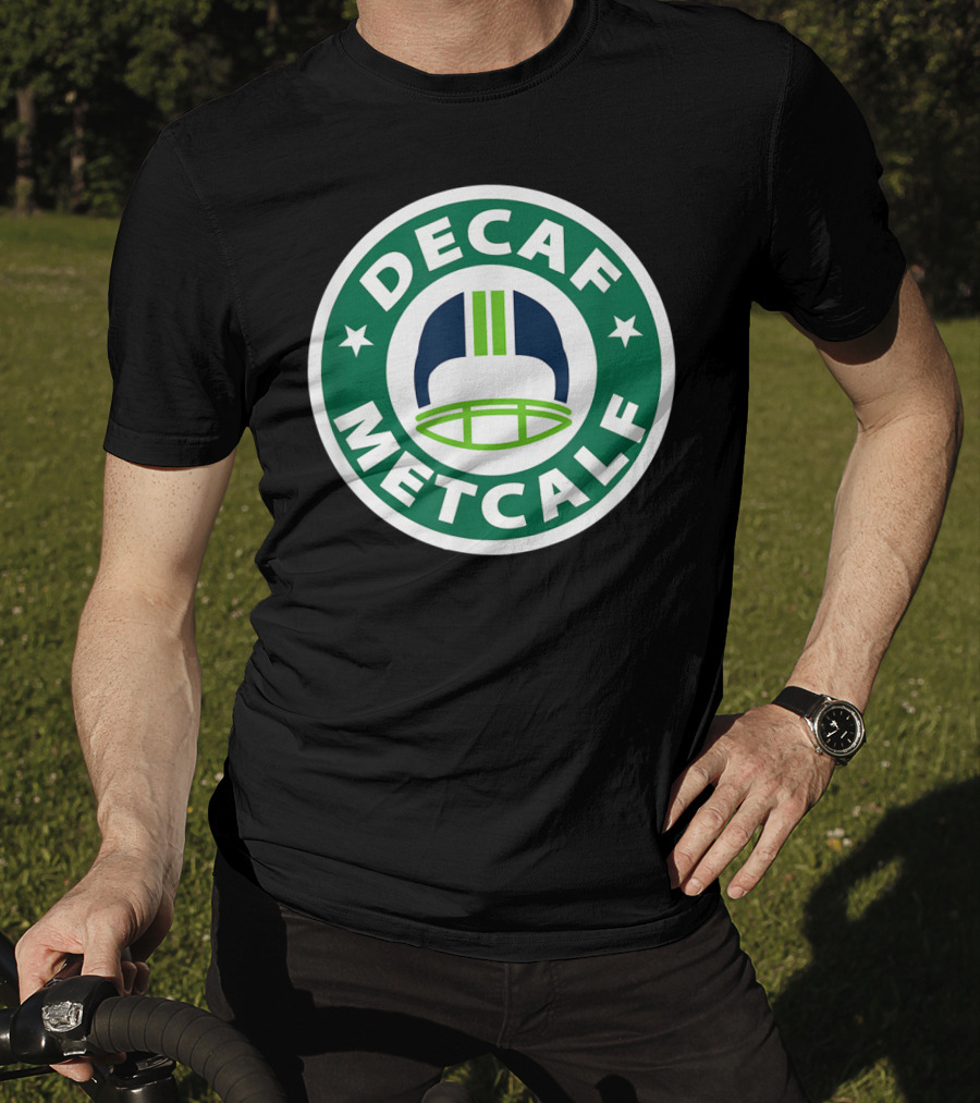 Decaf Metcalf Seahawks Helmet T-Shirt
