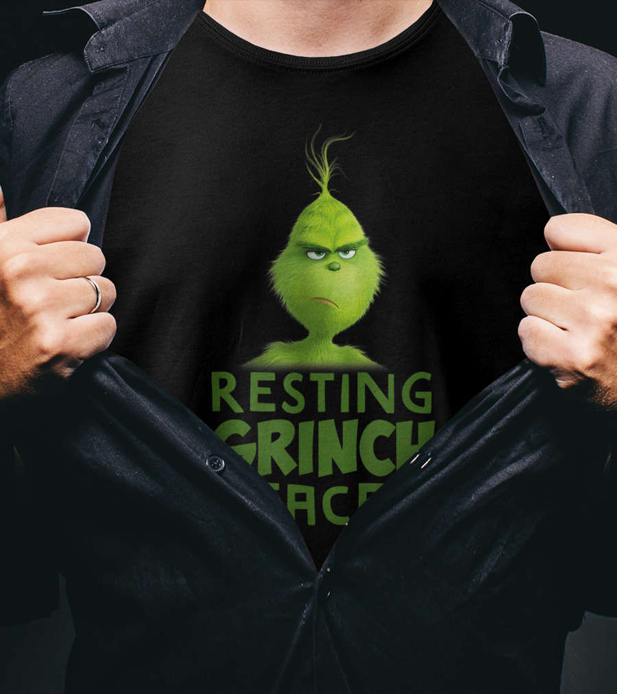 Resting Grinch Face Funny Grinch Merchandise T-Shirt
