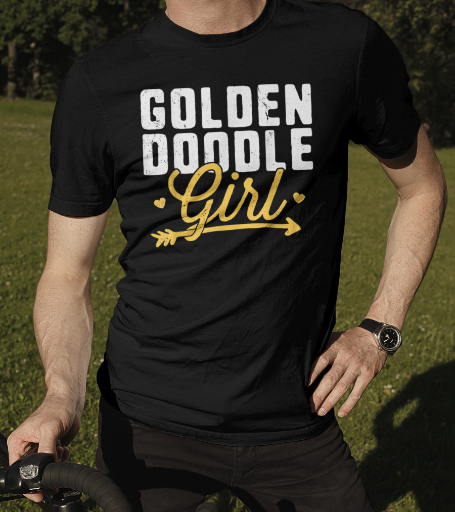 Goldendoodle Girl Hearts And Arrow T-Shirt