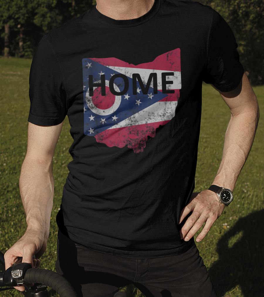 HOME Ohio State Flag Shape T-Shirt