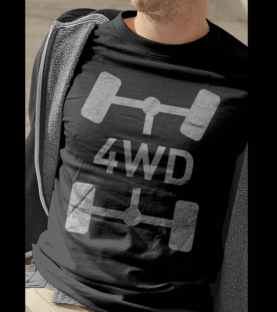 4Wd Offroad Overland 4X4 Drivetrain Diagram T-Shirt