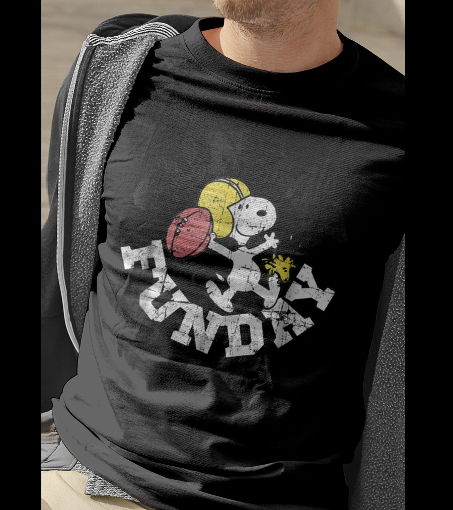 Sunday Funday Football Snoopy Peanuts T-Shirt