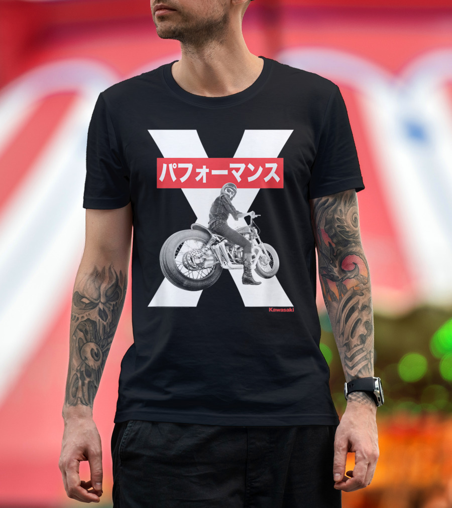 Kawasaki Performance Classic Motorcycle X T-Shirt