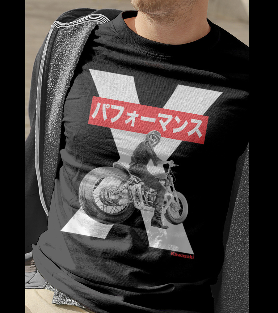 Kawasaki Performance Classic Motorcycle X T-Shirt