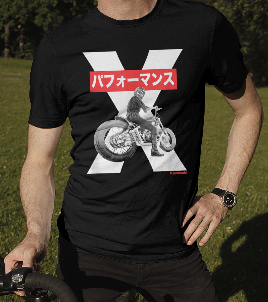 Kawasaki Performance Classic Motorcycle X T-Shirt