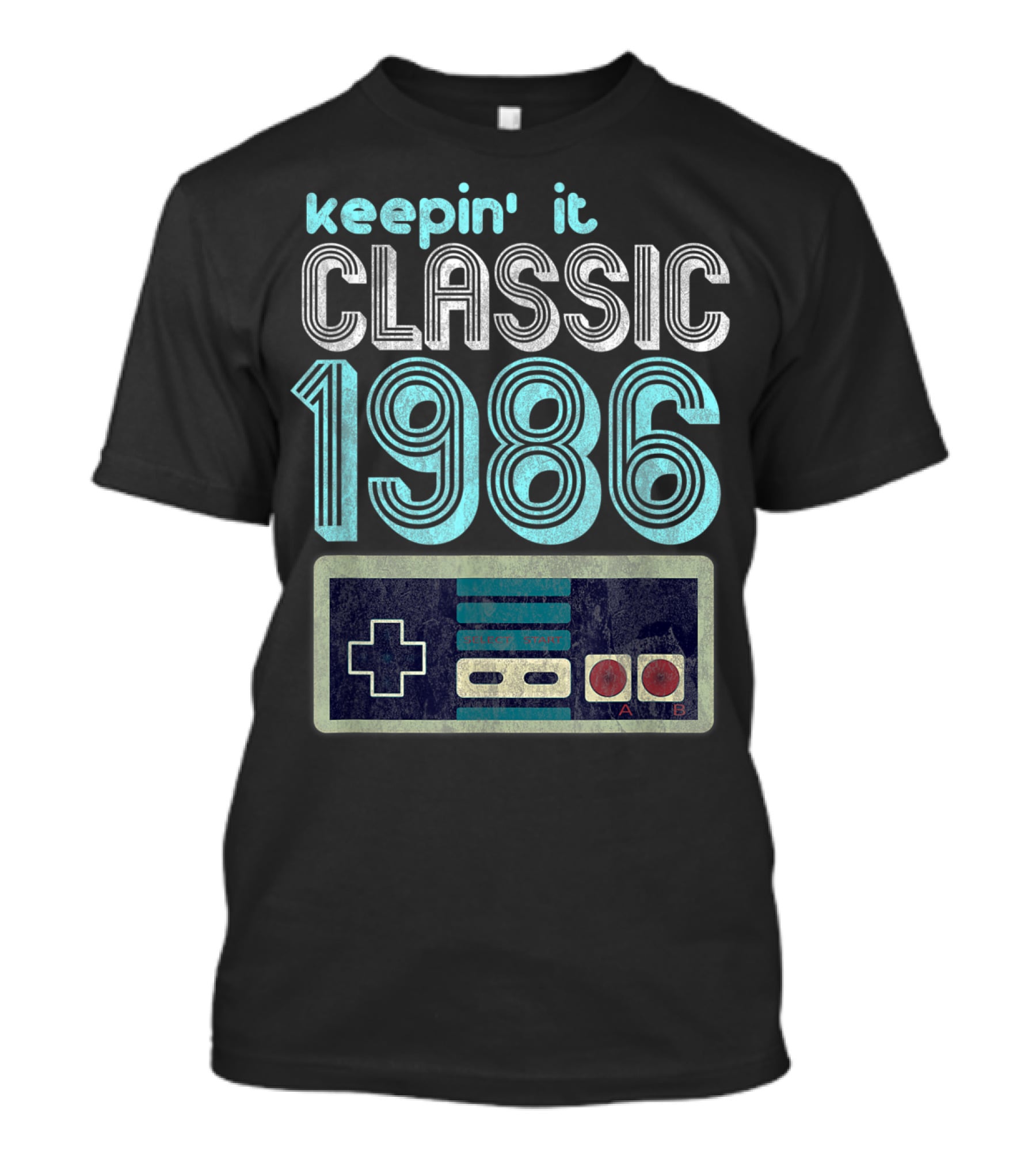Keepin' It Classic 1986 Video Gamer Retro Controller T-Shirt