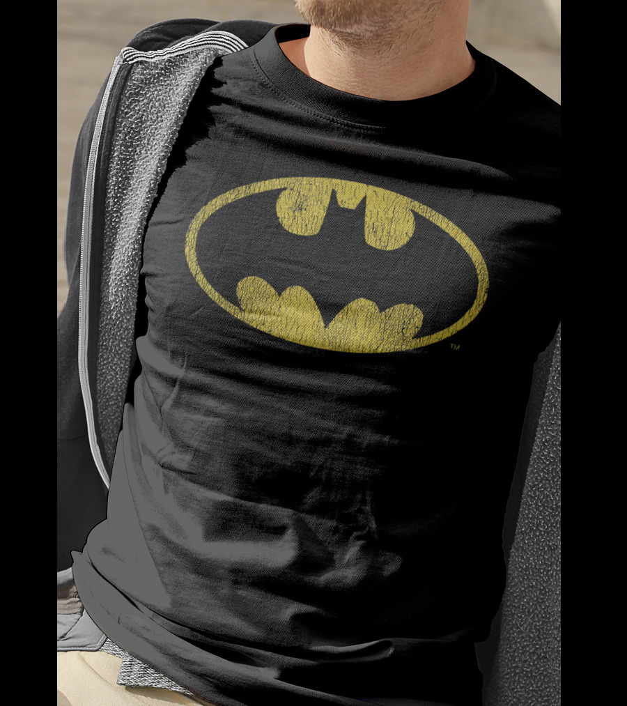 Kids DC Comics Batman Yellow Bat T-Shirt