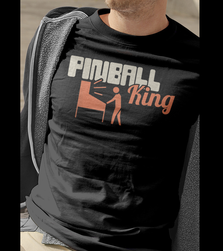 Pinball King Funny Pinball Machine Collecting T-Shirt