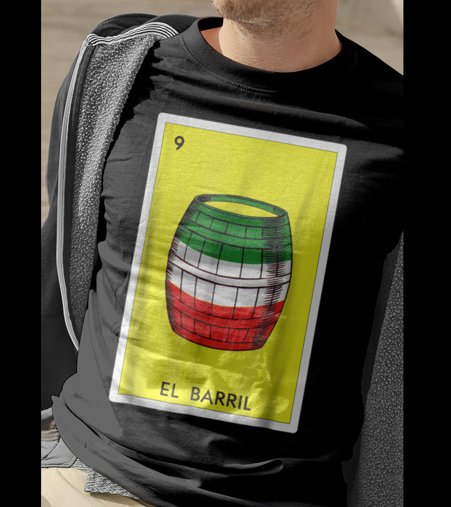 Loteria El Barril Card 9 Mexican Colors Classic Version T-Shirt