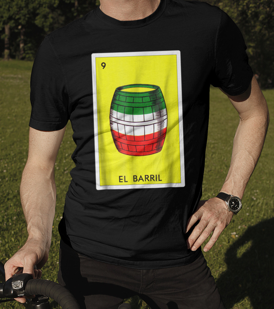 Loteria El Barril Card 9 Mexican Colors Classic Version T-Shirt