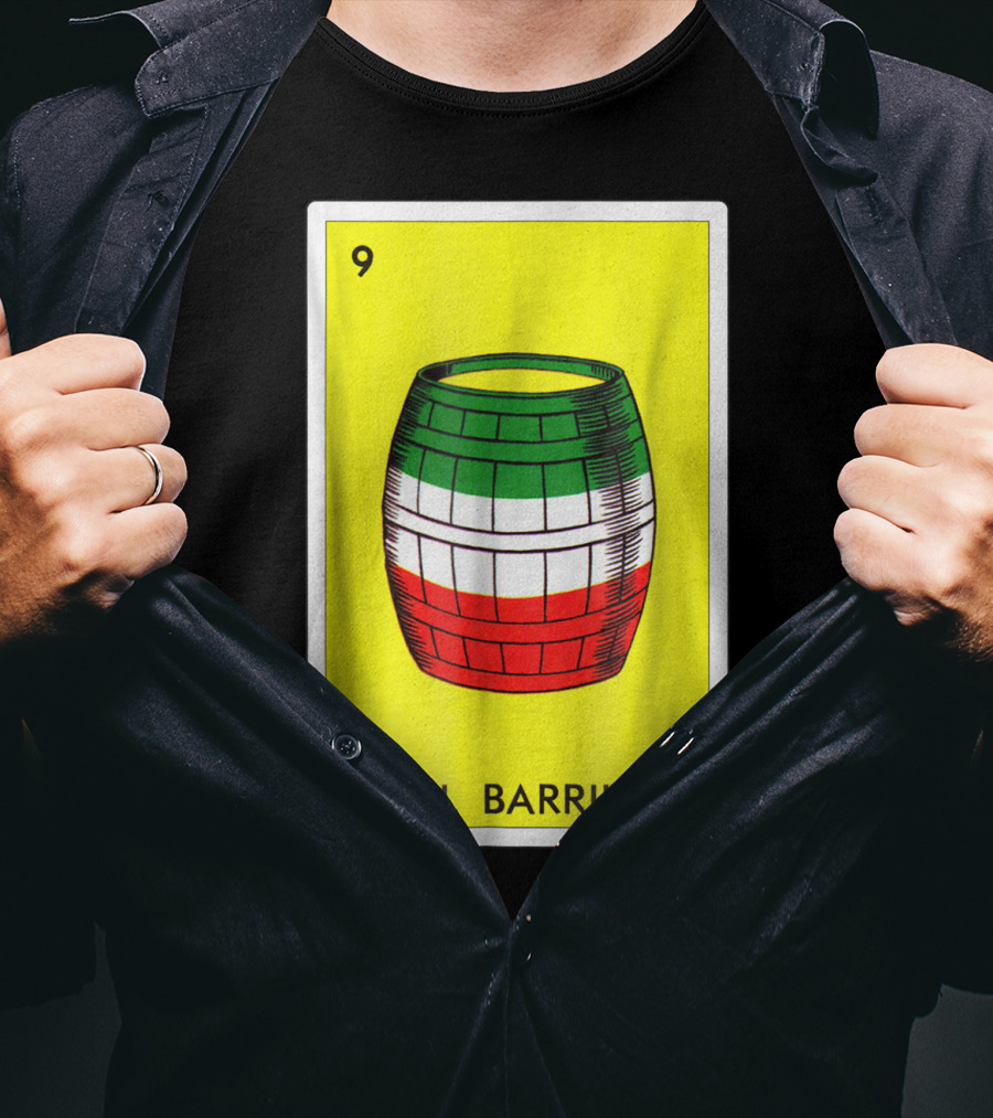 Loteria El Barril Card 9 Mexican Colors Classic Version T-Shirt