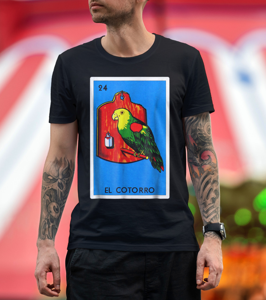 Loteria El Cotorro 24 Classic Version Parrot Card Game T-Shirt