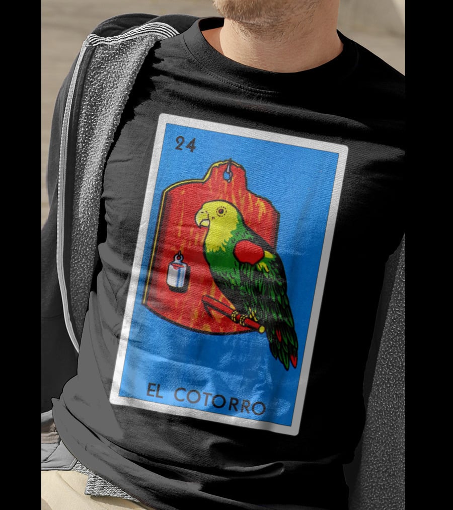 Loteria El Cotorro 24 Classic Version Parrot Card Game T-Shirt