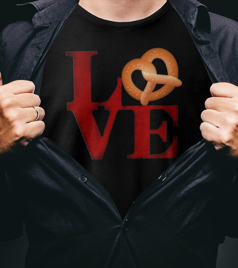 Love Pretzel Philly Emoji Nostalgic T-Shirt