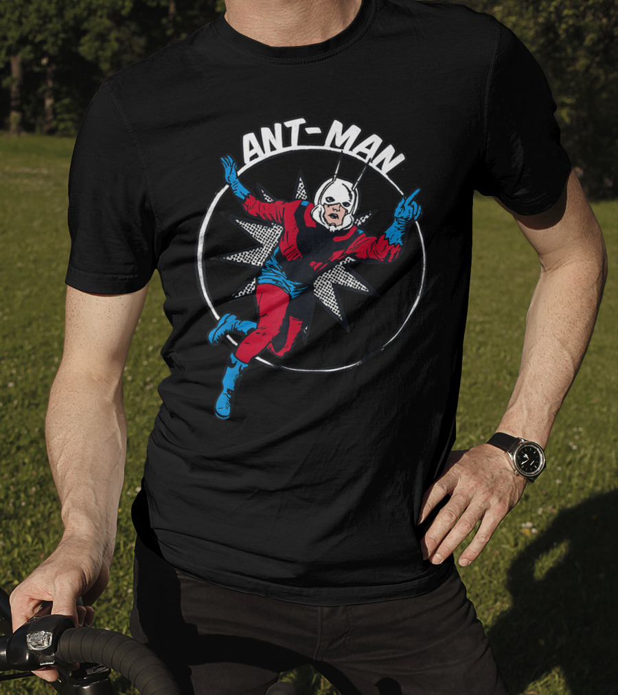 Marvel Ant-Man Classic Avengers Vintage Style Badge T-Shirt