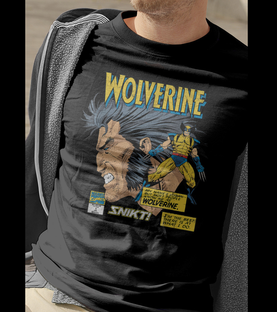 Marvel Comics Wolverine My Name Is Logan SNIKT T-Shirt