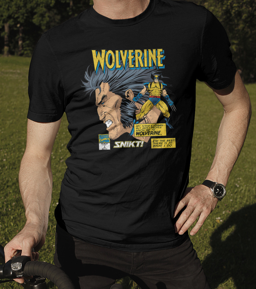 Marvel Comics Wolverine My Name Is Logan SNIKT T-Shirt