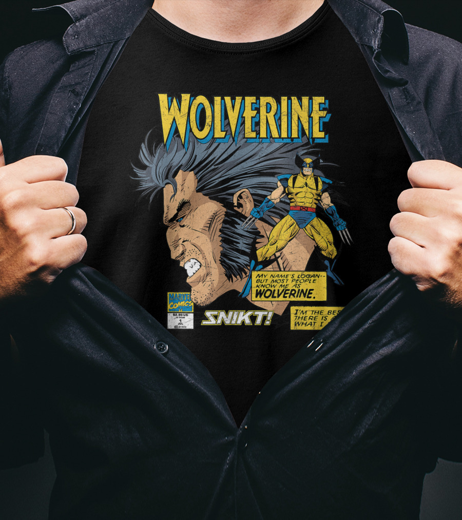 Marvel Comics Wolverine My Name Is Logan SNIKT T-Shirt
