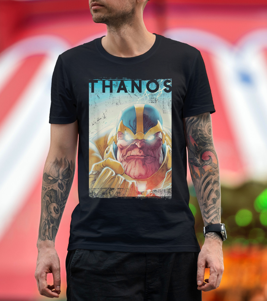 Marvel Thanos Vintage Iconic Character Close-Up T-Shirt