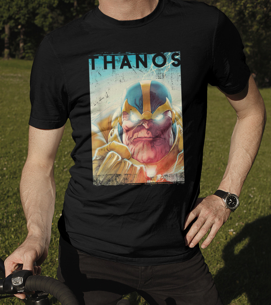 Marvel Thanos Vintage Iconic Character Close-Up T-Shirt