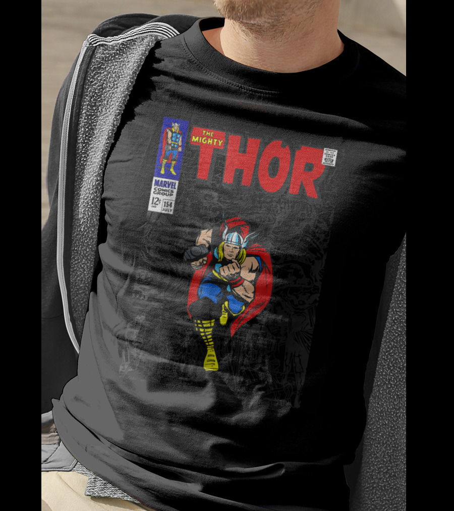 Marvel The Mighty Thor Comic Issue 154 July 12¢ T-Shirt