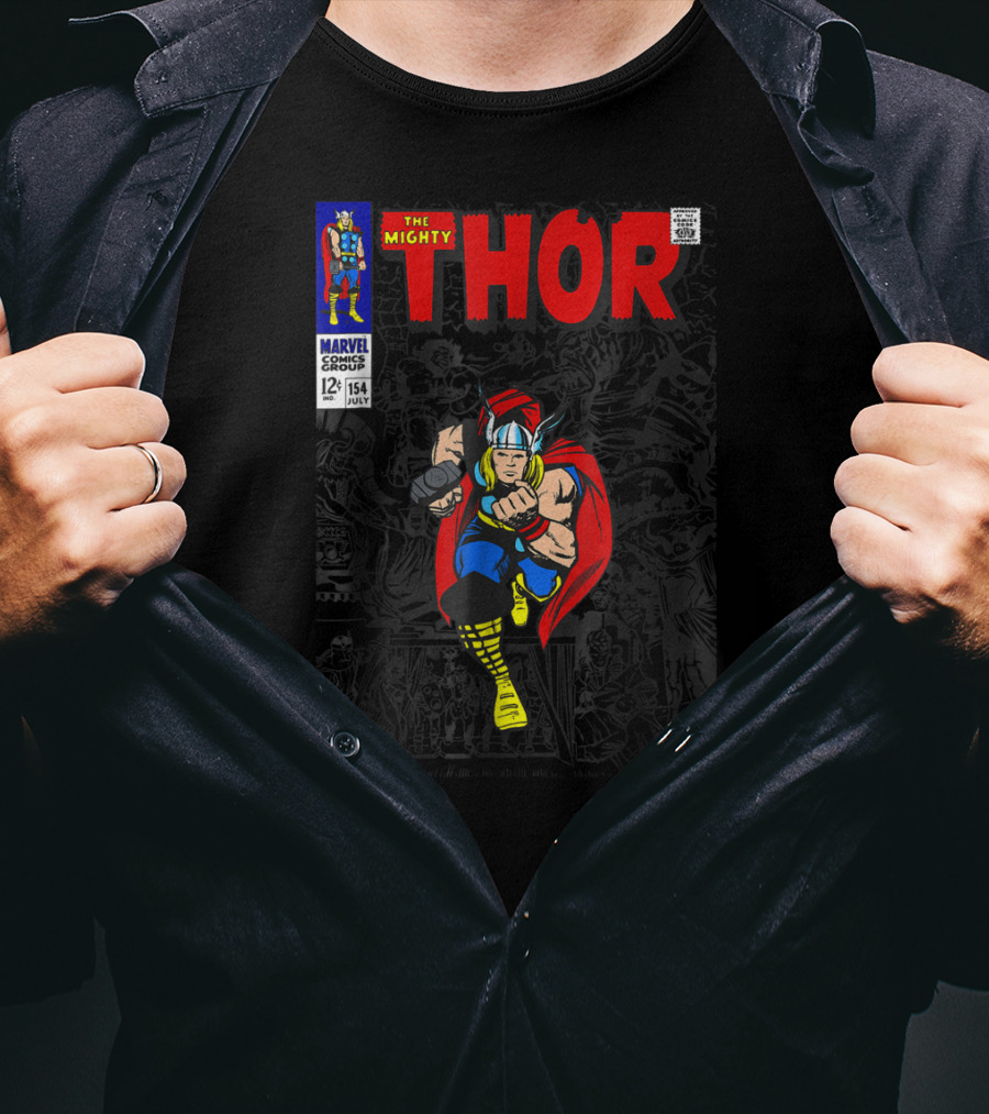 Marvel The Mighty Thor Comic Issue 154 July 12¢ T-Shirt