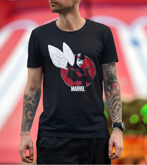 Premium T-Shirt: Marvel Wasp Winged Hero T-Shirt Marvel Wasp Winged Hero T-Shirt