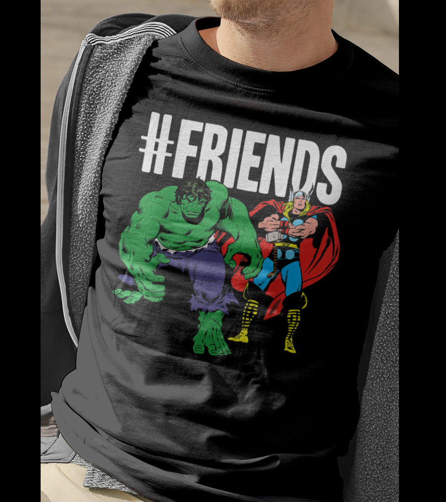 Marvel Thor Hulk #Friends T-Shirt