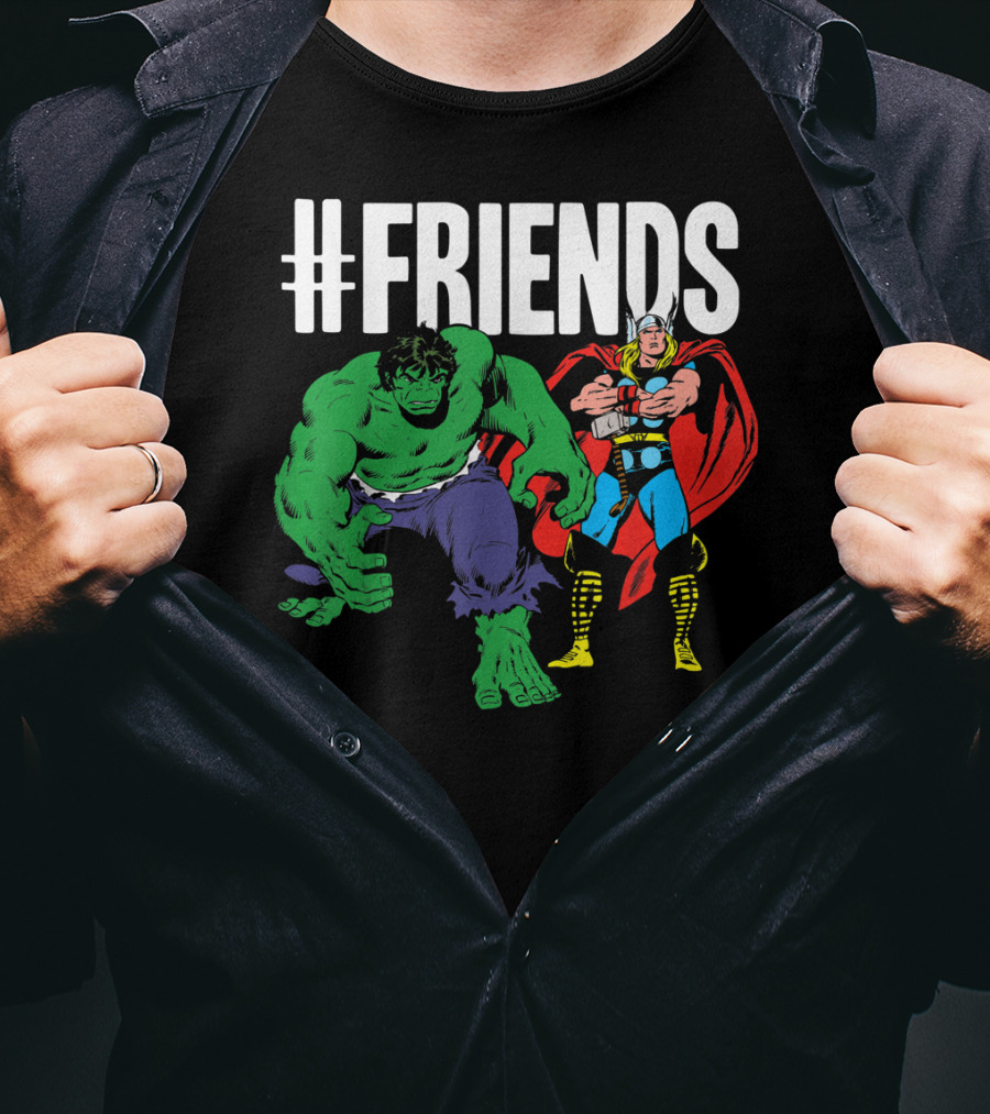 Marvel Thor Hulk #Friends T-Shirt
